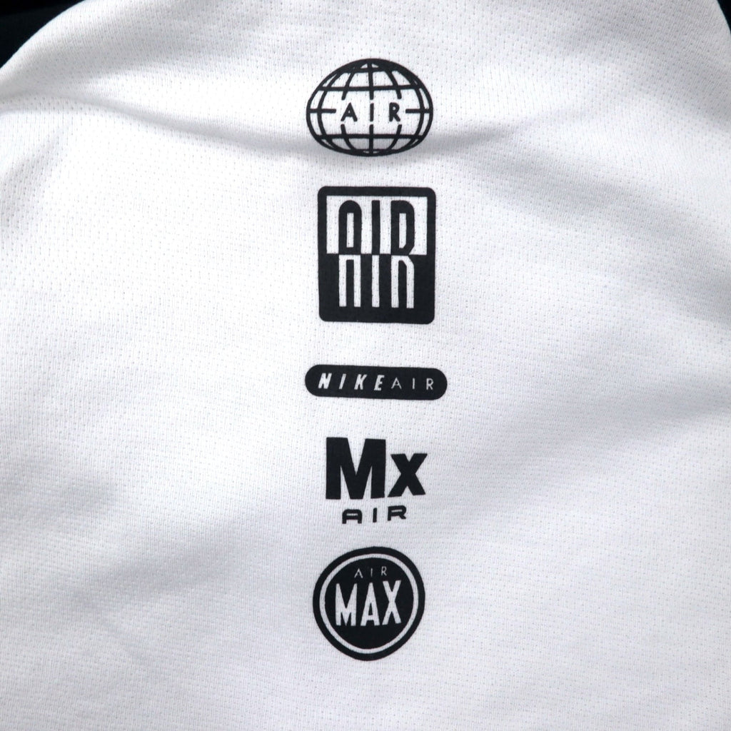 NIKE Air Max Hybrid Full Zip Hoodie XXL Nero Cotone Air Max Hybrid Full Zip Hoodie 805136-010