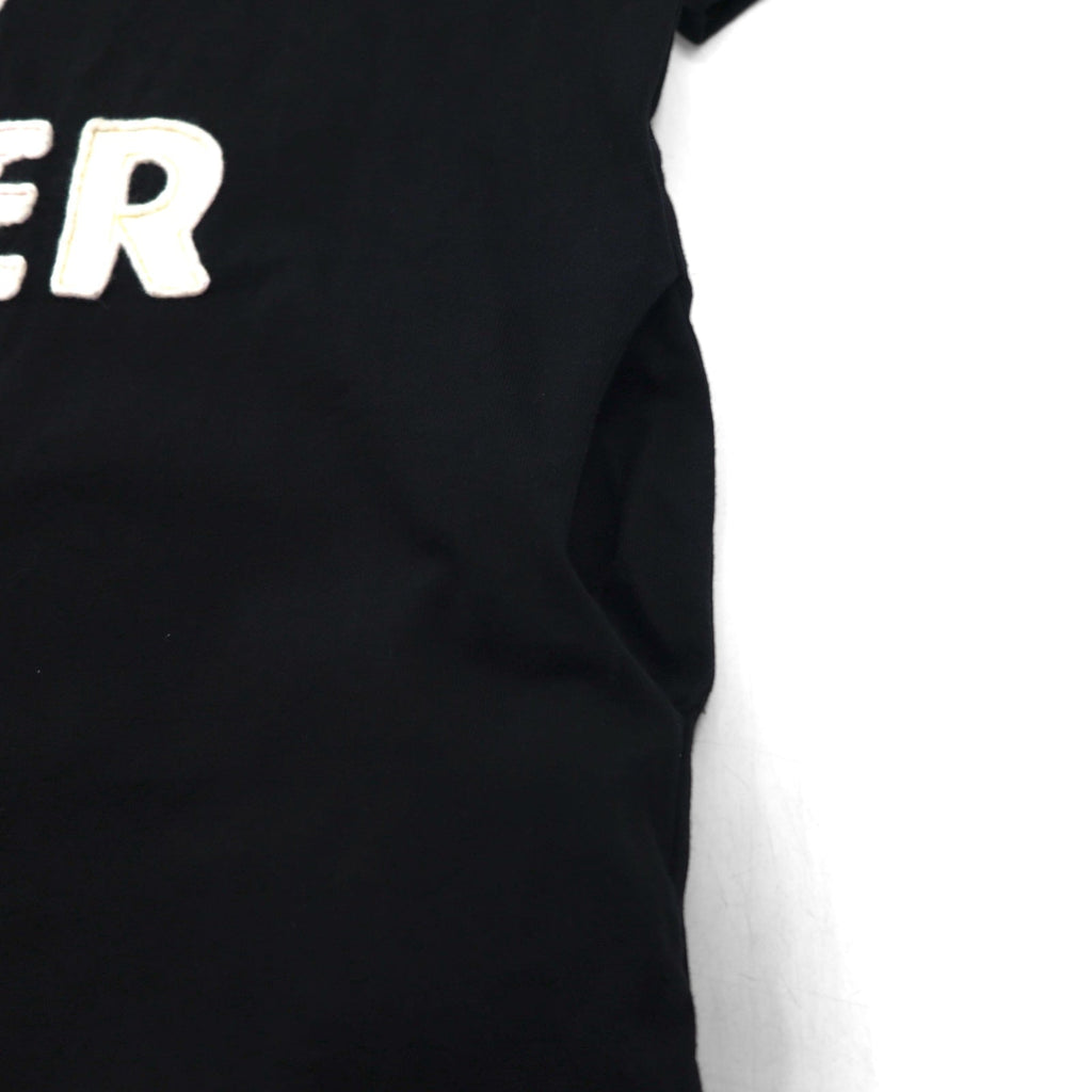 masterkey T-shirt oversize in cotone pesante, taglia unica, colore nero, con toppa in feltro "WAR IS OVER", made in Japan