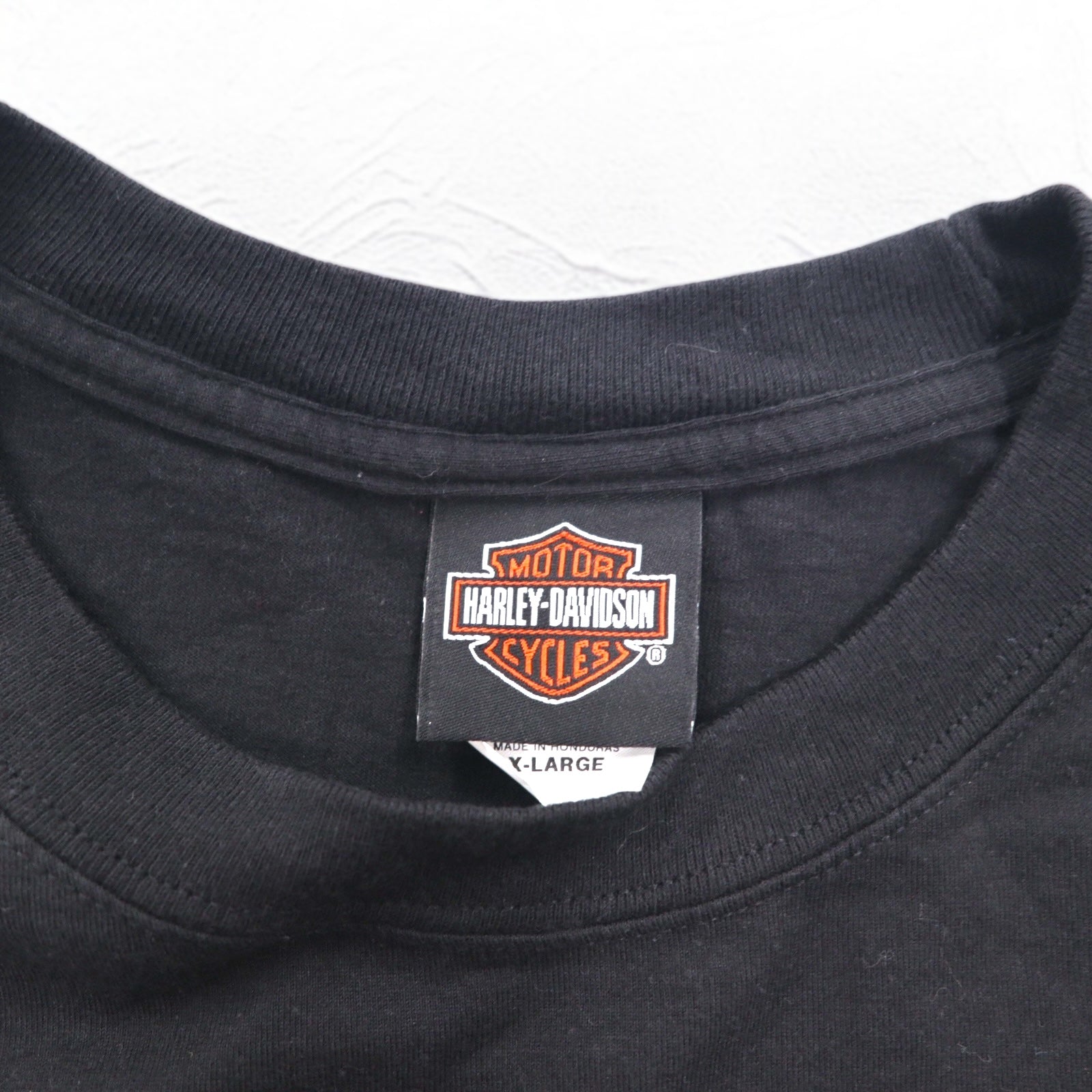 HARLEY DAVIDSON 両面プリント Tシャツ XL ブラック コットン BAD DOG