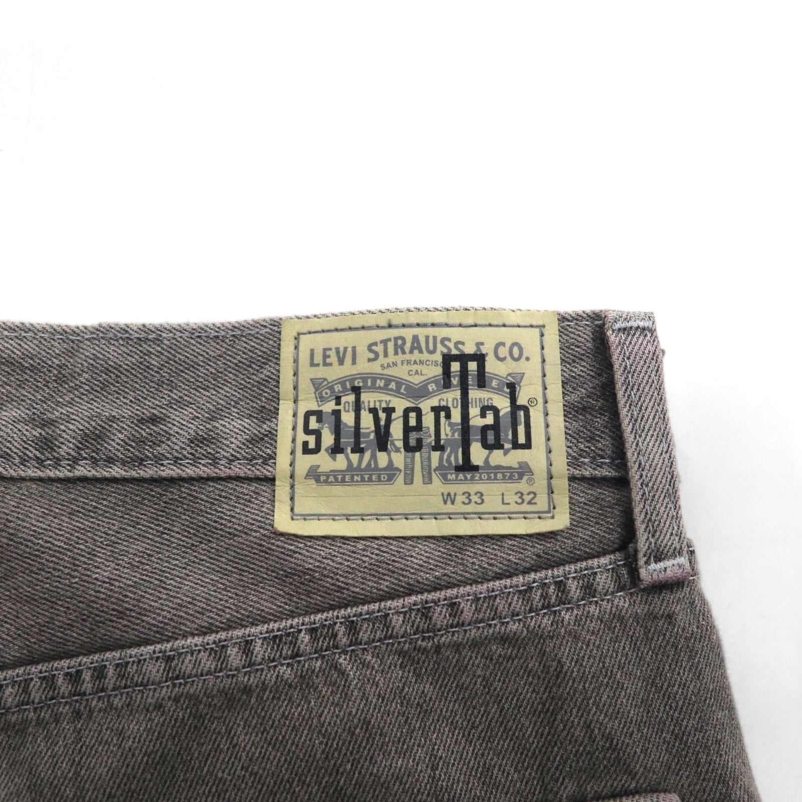 Levi's SilverTab LOOSE jeans larghi L grigi con cerniera A3421-0006