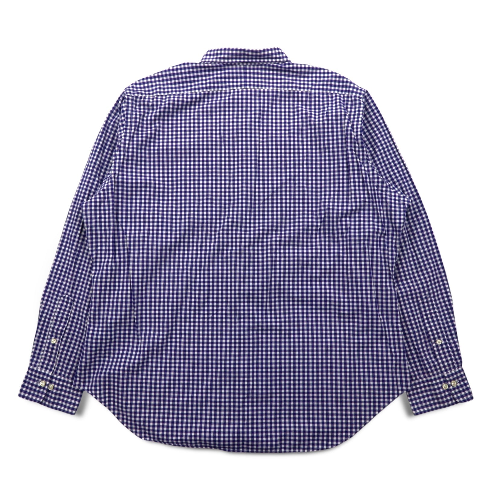 LAUREN RALPH LAUREN anni '90, camicia button-down a quadri vichy, XL, blu, taglia grande, Made in Sri Lanka.
