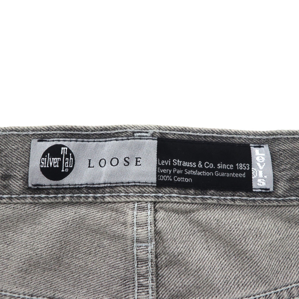 Levi's SilverTab LOOSE jeans larghi L grigi con cerniera A3421-0006