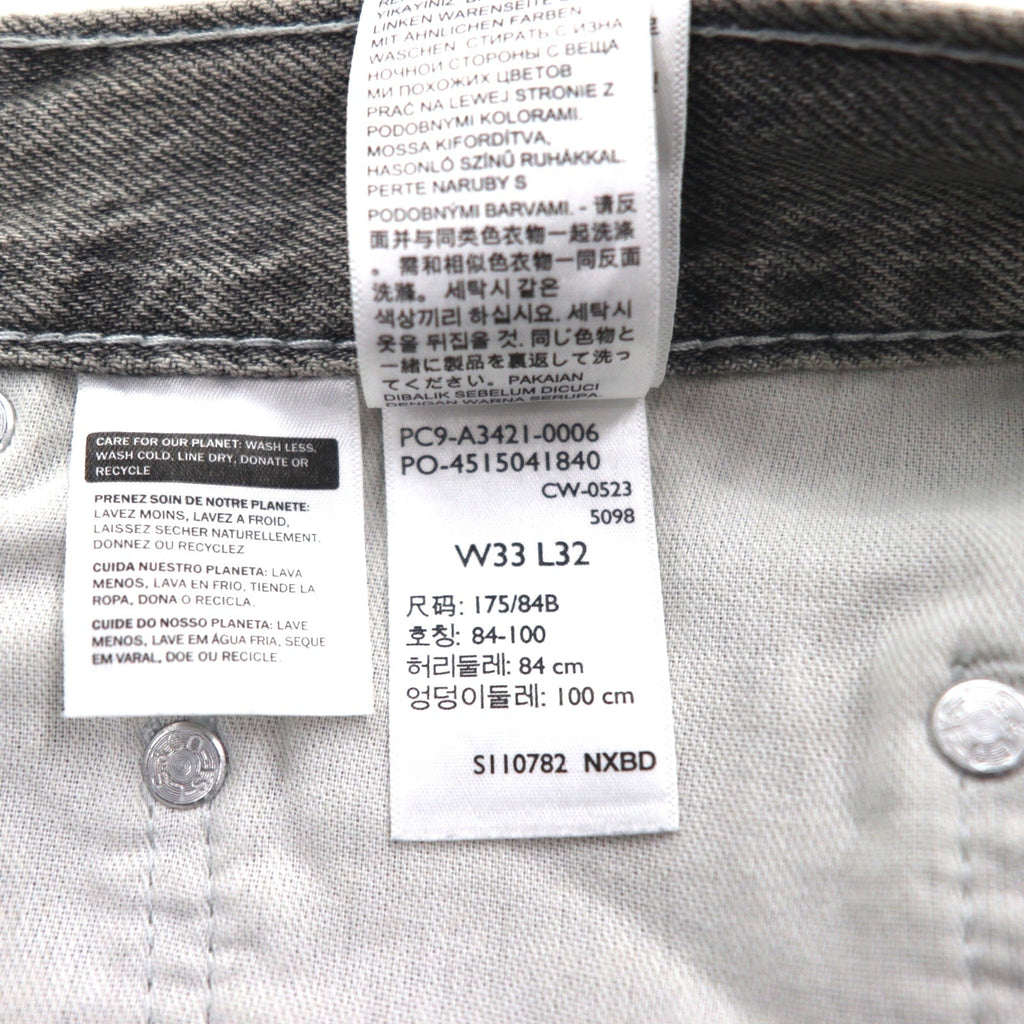 Levi's SilverTab LOOSE jeans larghi L grigi con cerniera A3421-0006