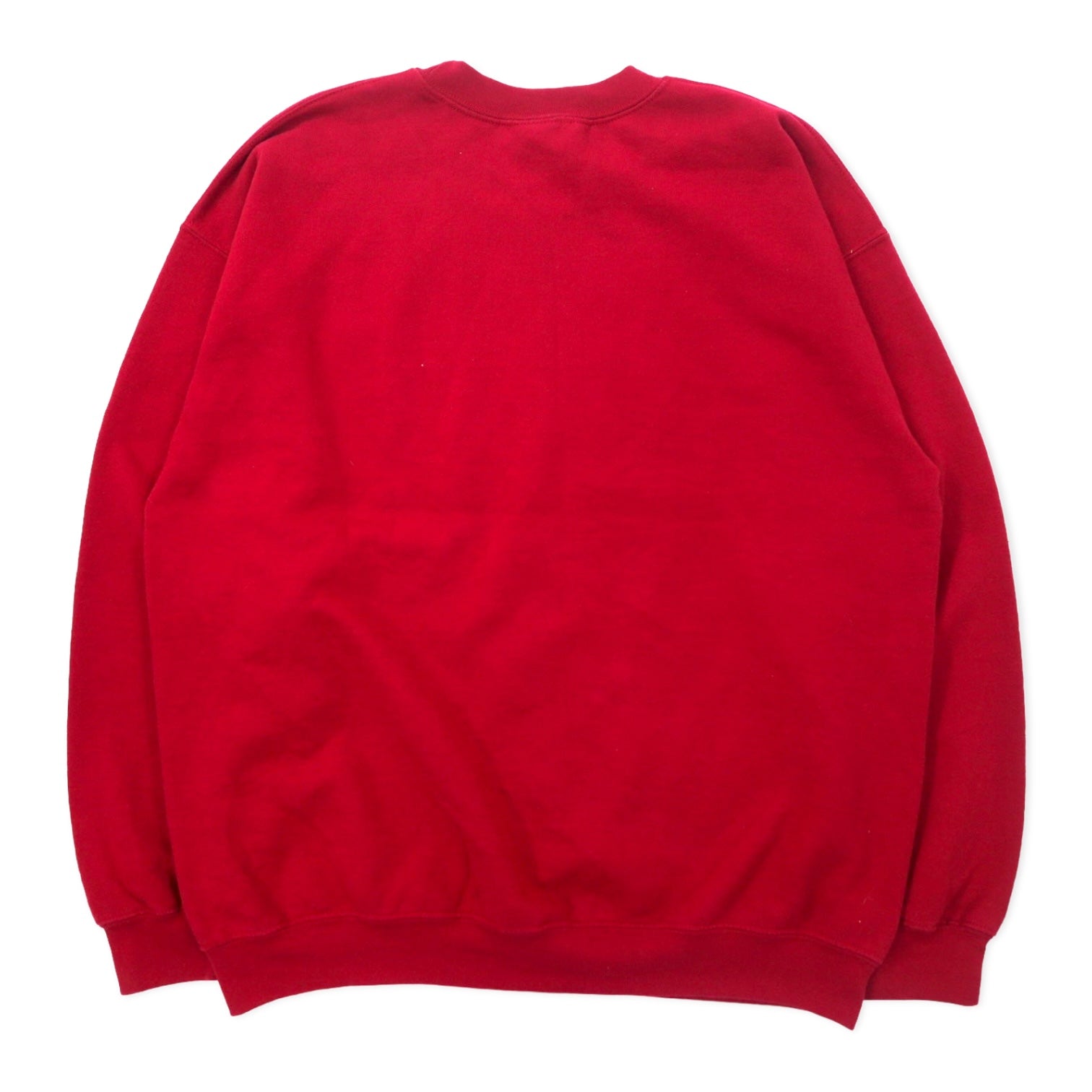 Felpa girocollo GILDAN con stampa college, taglia L, colore rosso, in cotone felpato, INDIANA BASKETBALL