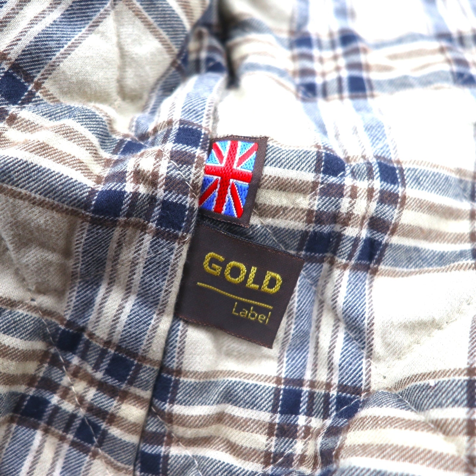 Belstaff GOLD Label Giacca da motociclista Roadmaster made in Italy, giacca cerata L marrone, poliestere, fodera a quadri, doppia cerniera