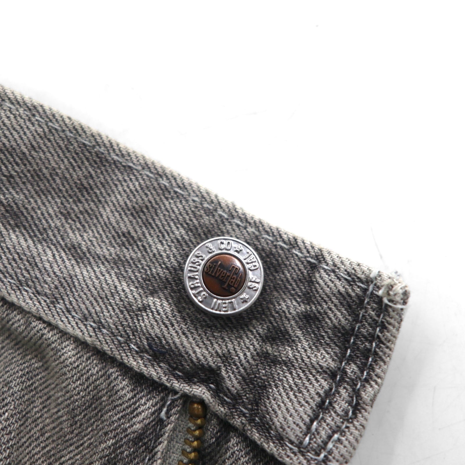 Levi's SilverTab LOOSE jeans larghi L grigi con cerniera A3421-0006