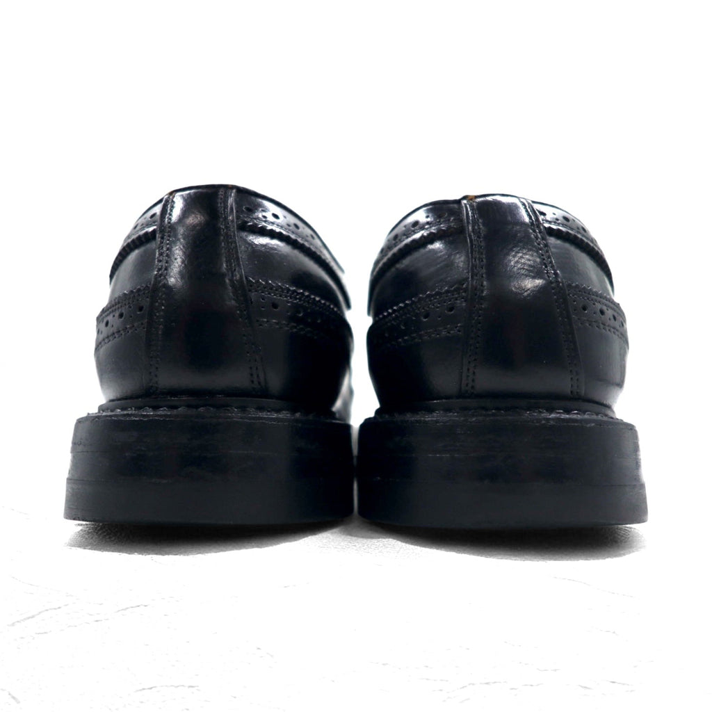Vintage Wingtip Dress Shoes ウィングチップ ドレスシューズ 26.5cm ブラック レザー フルブローグ メダリオン 57947