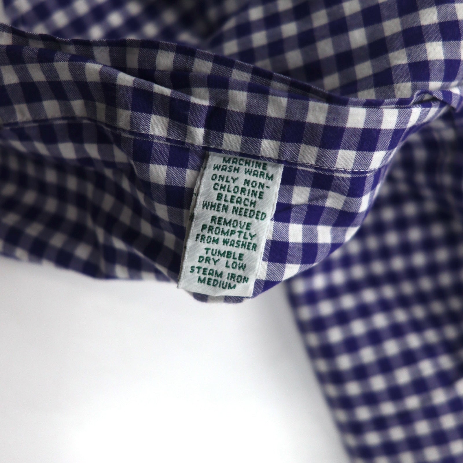LAUREN RALPH LAUREN anni '90, camicia button-down a quadri vichy, XL, blu, taglia grande, Made in Sri Lanka.