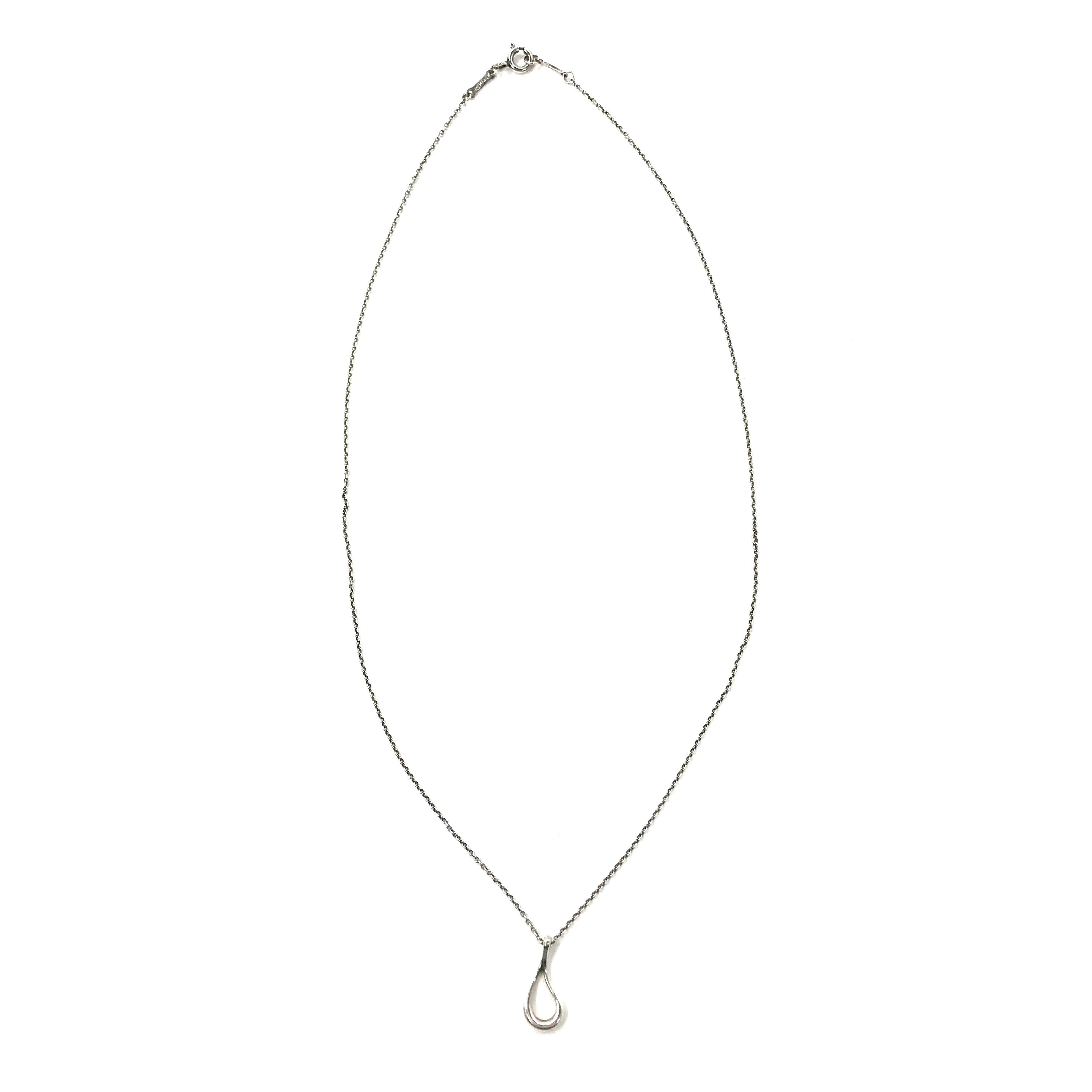 TIFFANY＆Co. Collana Elsa Peretti Open Teardrop Pendente ARGENTO 925 Made in Spain