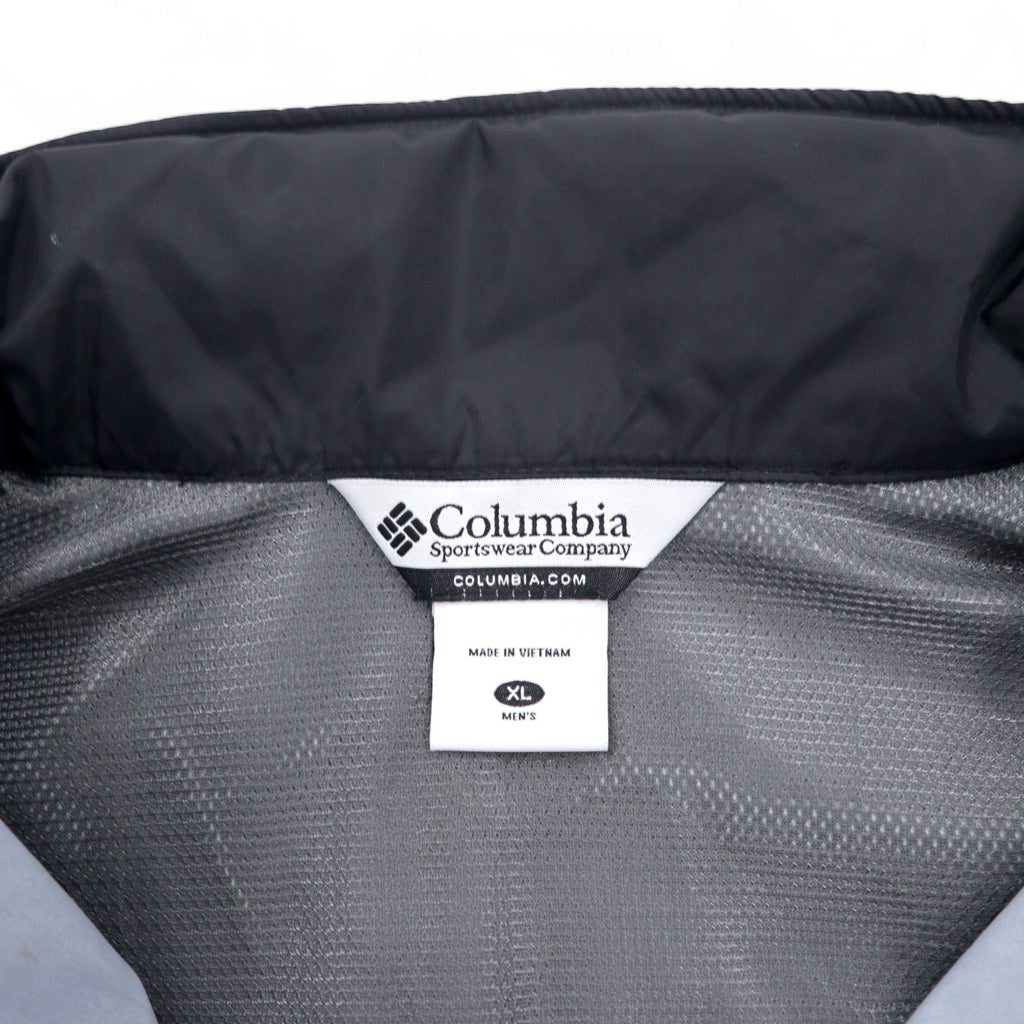 Columbia Giacca Cougar Peaks II, giacca a guscio, XL, nero, nylon, impermeabile, cappuccio ripiegabile, RM3026