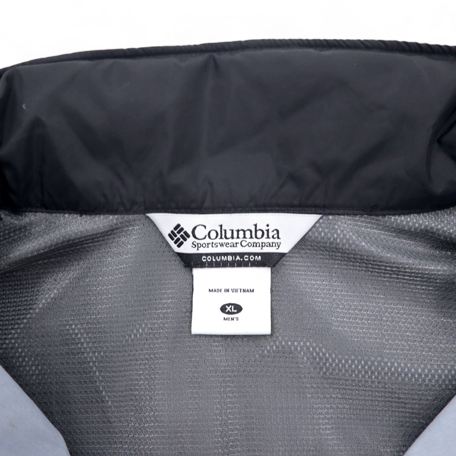Columbia Giacca Cougar Peaks II, giacca a guscio, XL, nero, nylon, impermeabile, cappuccio ripiegabile, RM3026
