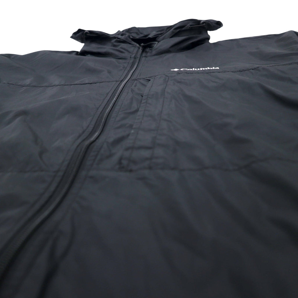 Columbia Giacca Cougar Peaks II, giacca a guscio, XL, nero, nylon, impermeabile, cappuccio ripiegabile, RM3026