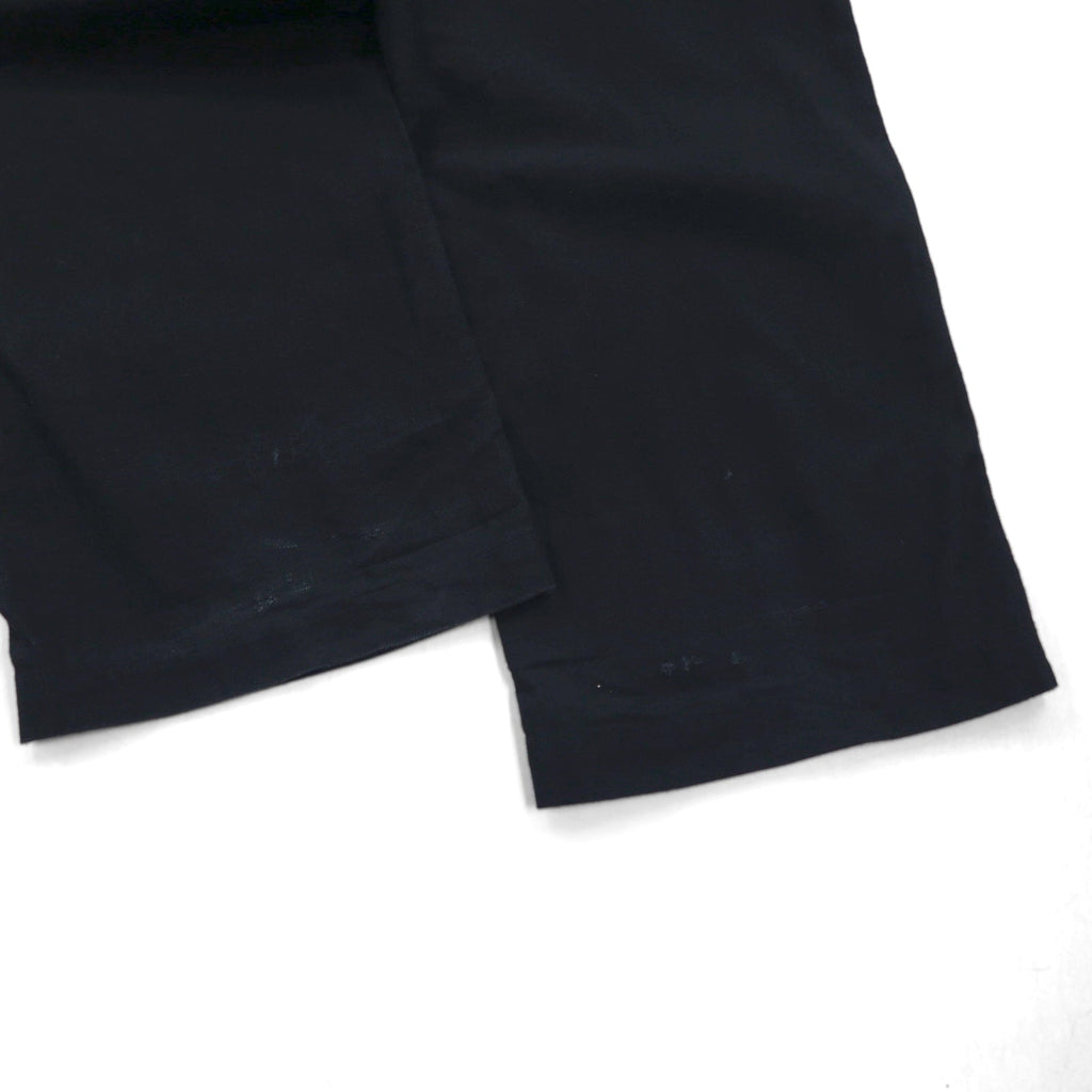 Schott ヘリンボーン ミリタリー トラウザーズ HERRINBONE MILITARY TROUSERS ワークパンツ L ブラック コットン 3196020
