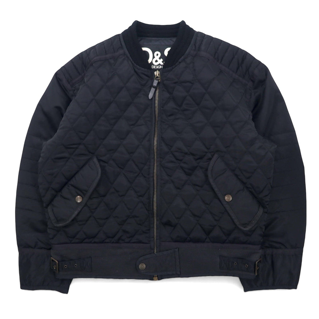 D&S PAZZO DESIGNS STORY Giubbotto trapuntato da aviatore XL, nero, nylon