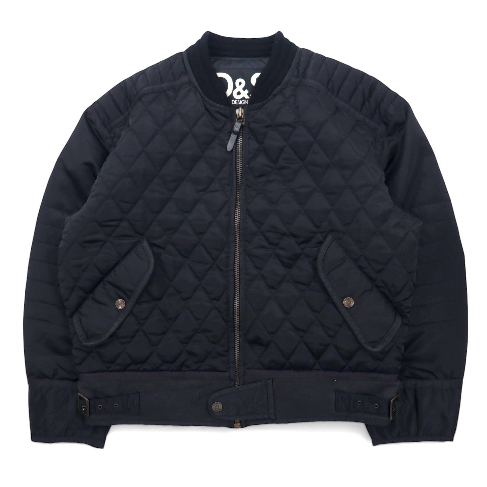 D&S PAZZO DESIGNS STORY Giubbotto trapuntato da aviatore XL, nero, nylon