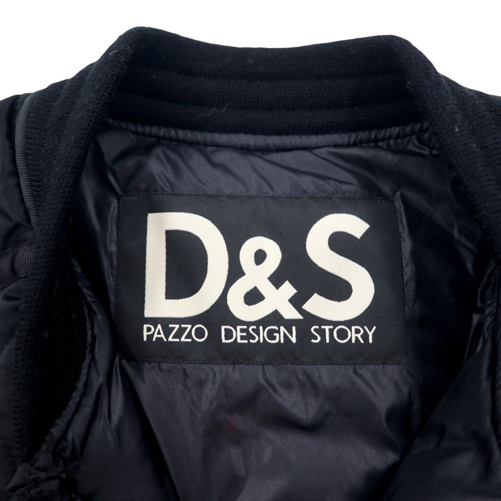 D&S PAZZO DESIGNS STORY Giubbotto trapuntato da aviatore XL, nero, nylon