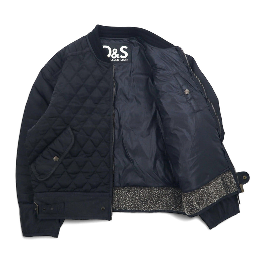 D&S PAZZO DESIGNS STORY Giubbotto trapuntato da aviatore XL, nero, nylon