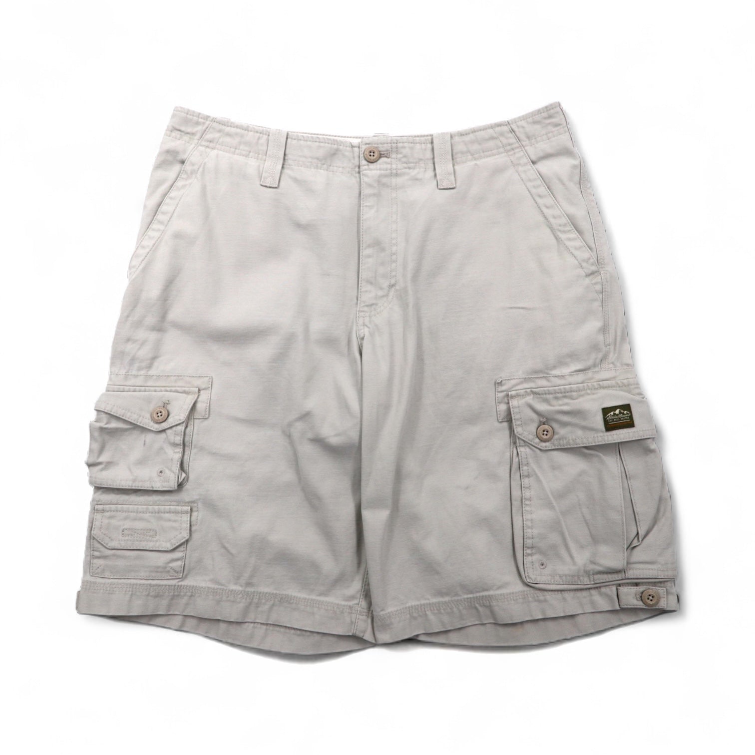Eddie Bauer Pantaloncini cargo utility pantaloncini a mezza gamba L Beige Cotone