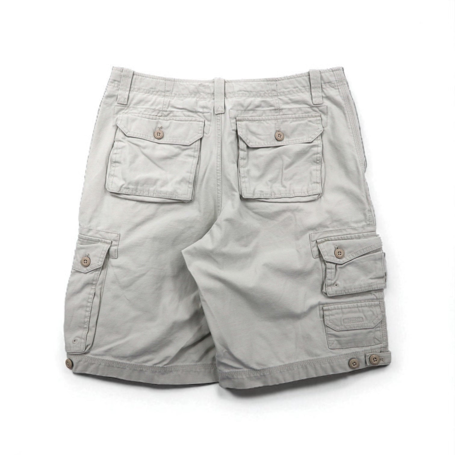 Eddie Bauer Pantaloncini cargo utility pantaloncini a mezza gamba L Beige Cotone