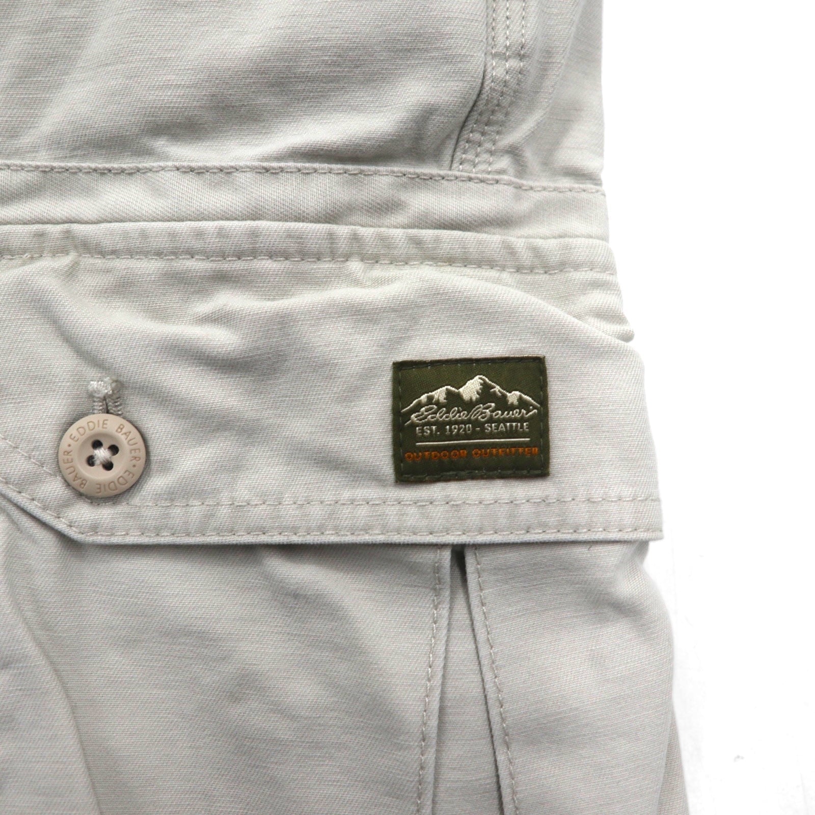 Eddie Bauer Pantaloncini cargo utility pantaloncini a mezza gamba L Beige Cotone
