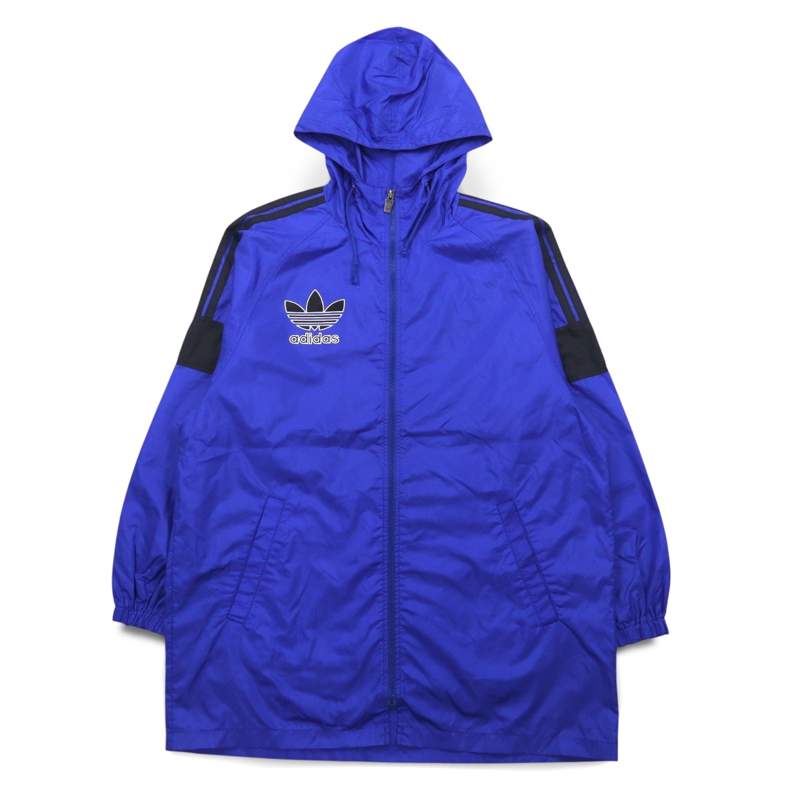 Adidas anni '90, prodotta da Descente, giacca shell con logo Trifoglio, impermeabile, taglia M-L, in nylon idrorepellente, made in Japan.