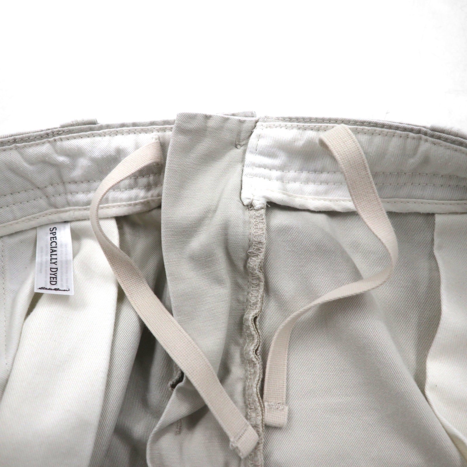 Eddie Bauer Pantaloncini cargo utility pantaloncini a mezza gamba L Beige Cotone