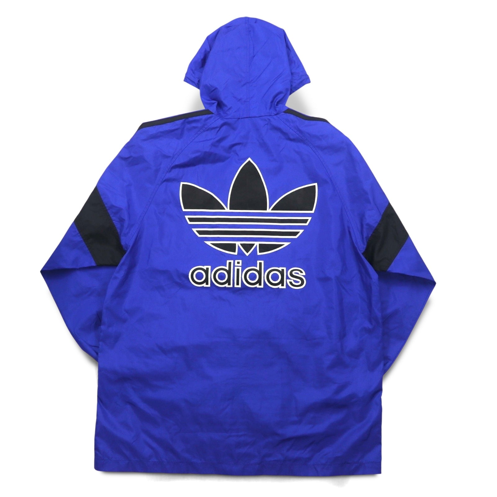 Adidas anni '90, prodotta da Descente, giacca shell con logo Trifoglio, impermeabile, taglia M-L, in nylon idrorepellente, made in Japan.
