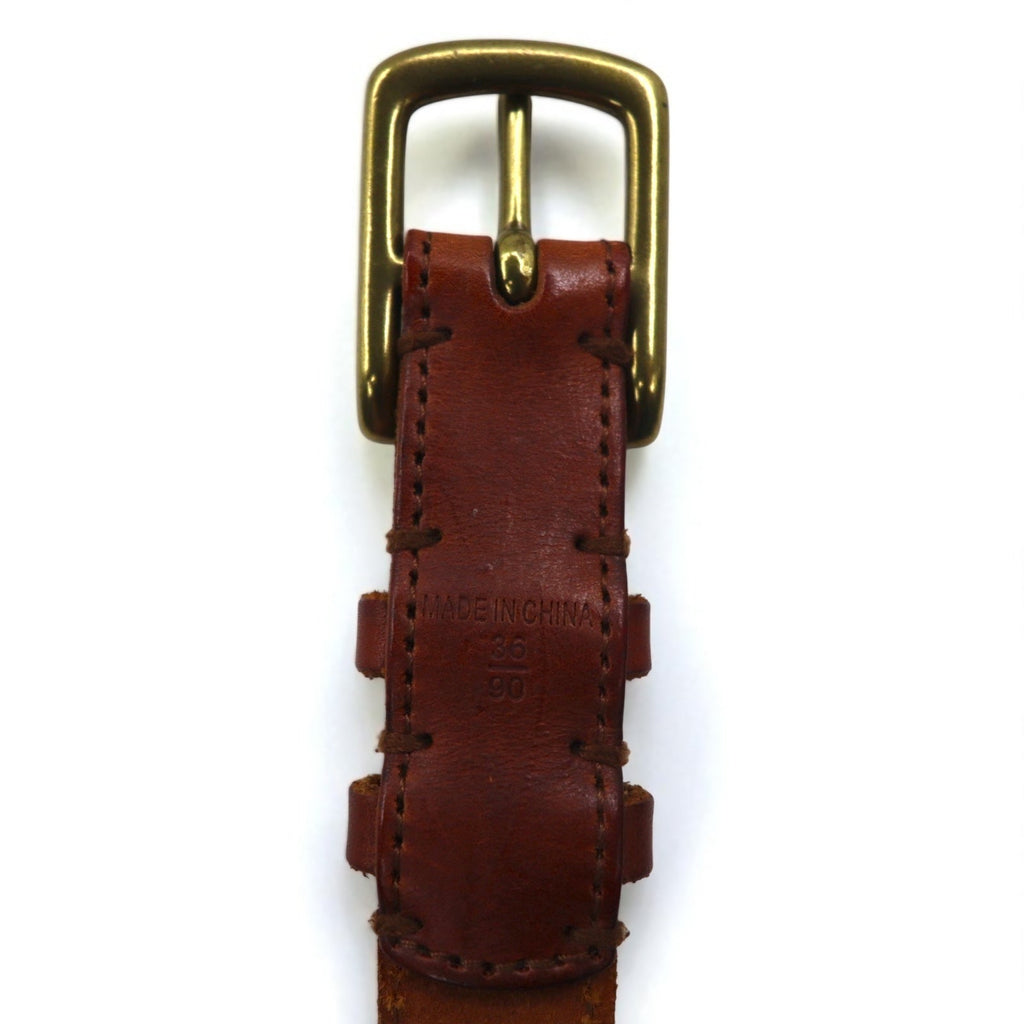 POLO RALPH LAUREN Cintura in pelle intrecciata 36/90 Marrone Pelle bovina Intrecciata Stretta