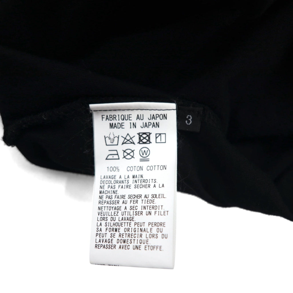 Ground Y ( YOHJI YAMAMOTO ) T-shirt con grafica a quadri Check Logo Graphic Tee L Nero GT-T34-015 Fatto in Giappone