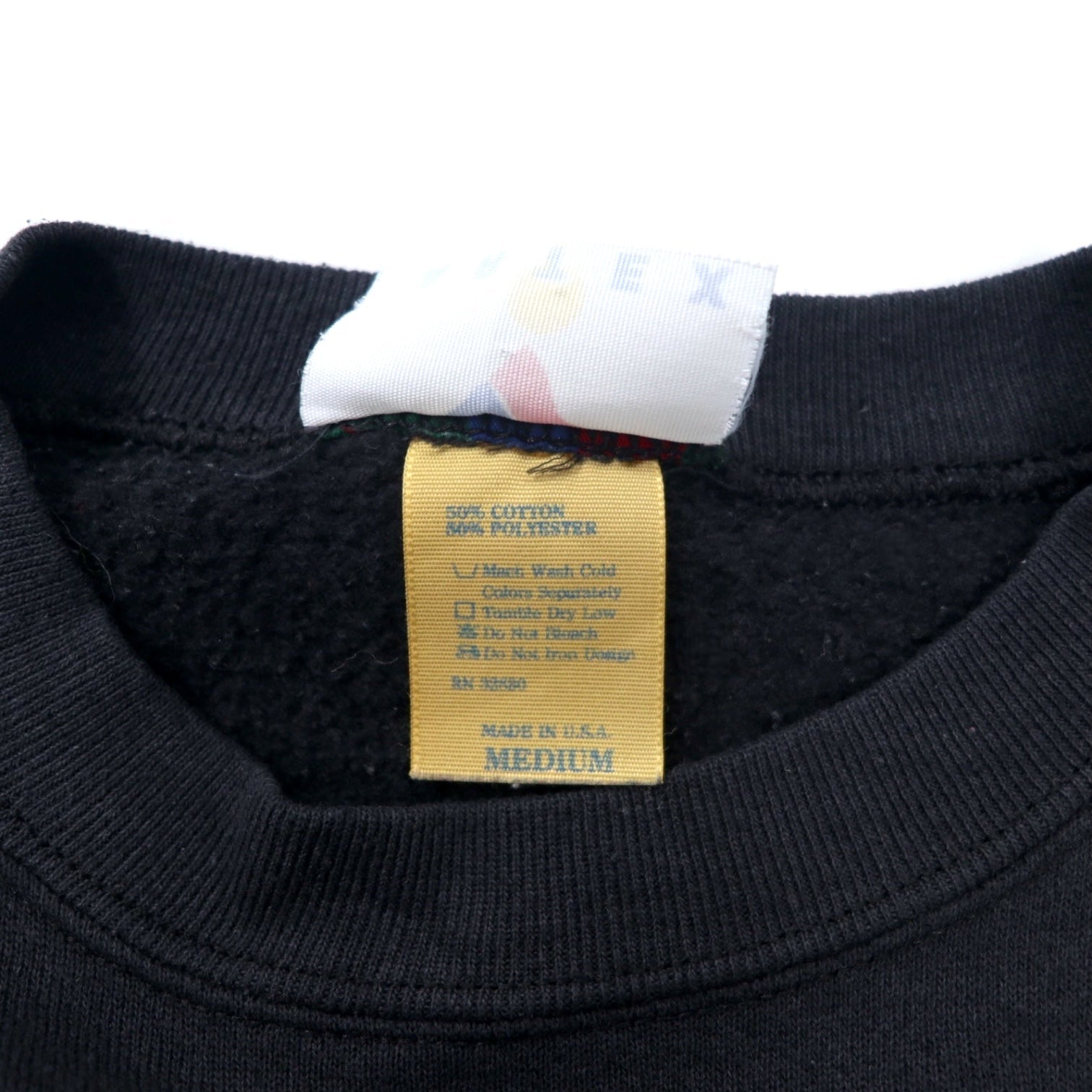 ARTEX Made in USA anni '90 NFL Stampa Felpa M Nera Cotone PITTSBURGH STEELERS