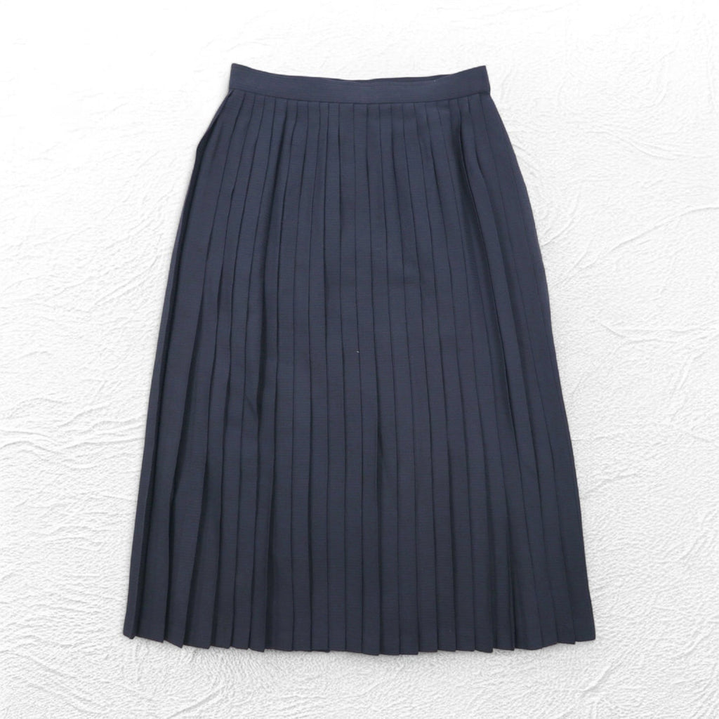 Christian Dior Gonna a pieghe PRET-A-PORTER taglia M in lana grigia Made in Japan