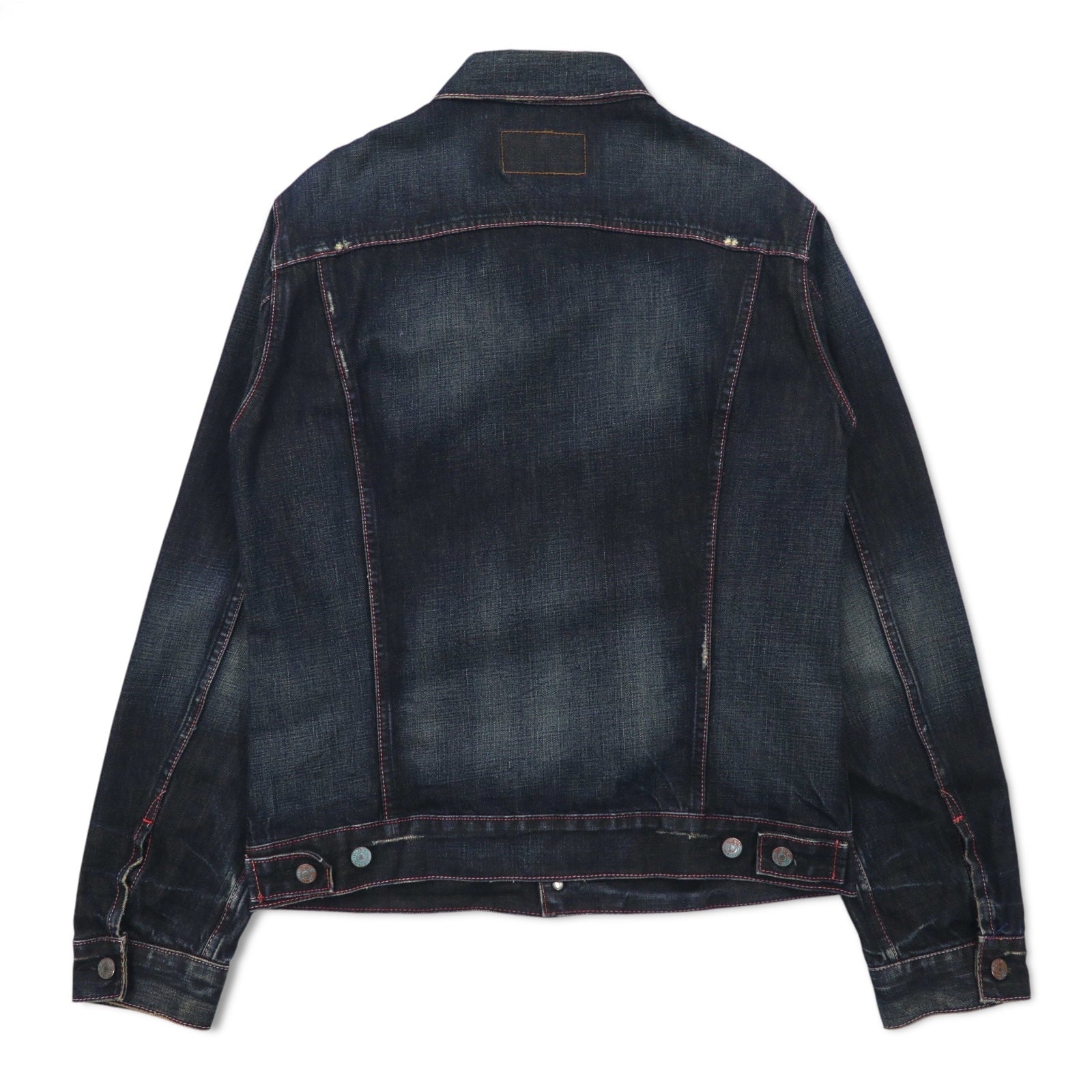 Levi's 00年代 70505 4th タイプ デニムジャケット Gジャン XL インディゴ ブルー ダメージ加工