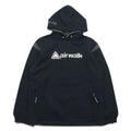 Felpa con cappuccio Airwalk anni '00, pullover, jersey, taglia M, nero, poliestere, interno felpato, coulisse