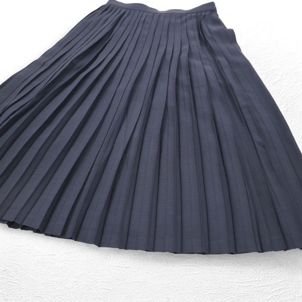 Christian Dior Gonna a pieghe PRET-A-PORTER taglia M in lana grigia Made in Japan