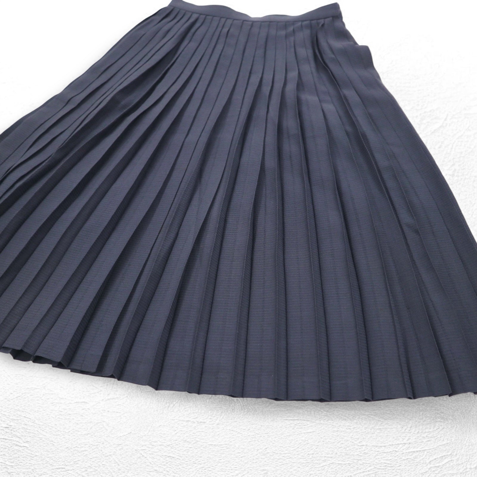 Christian Dior Gonna a pieghe PRET-A-PORTER taglia M in lana grigia Made in Japan