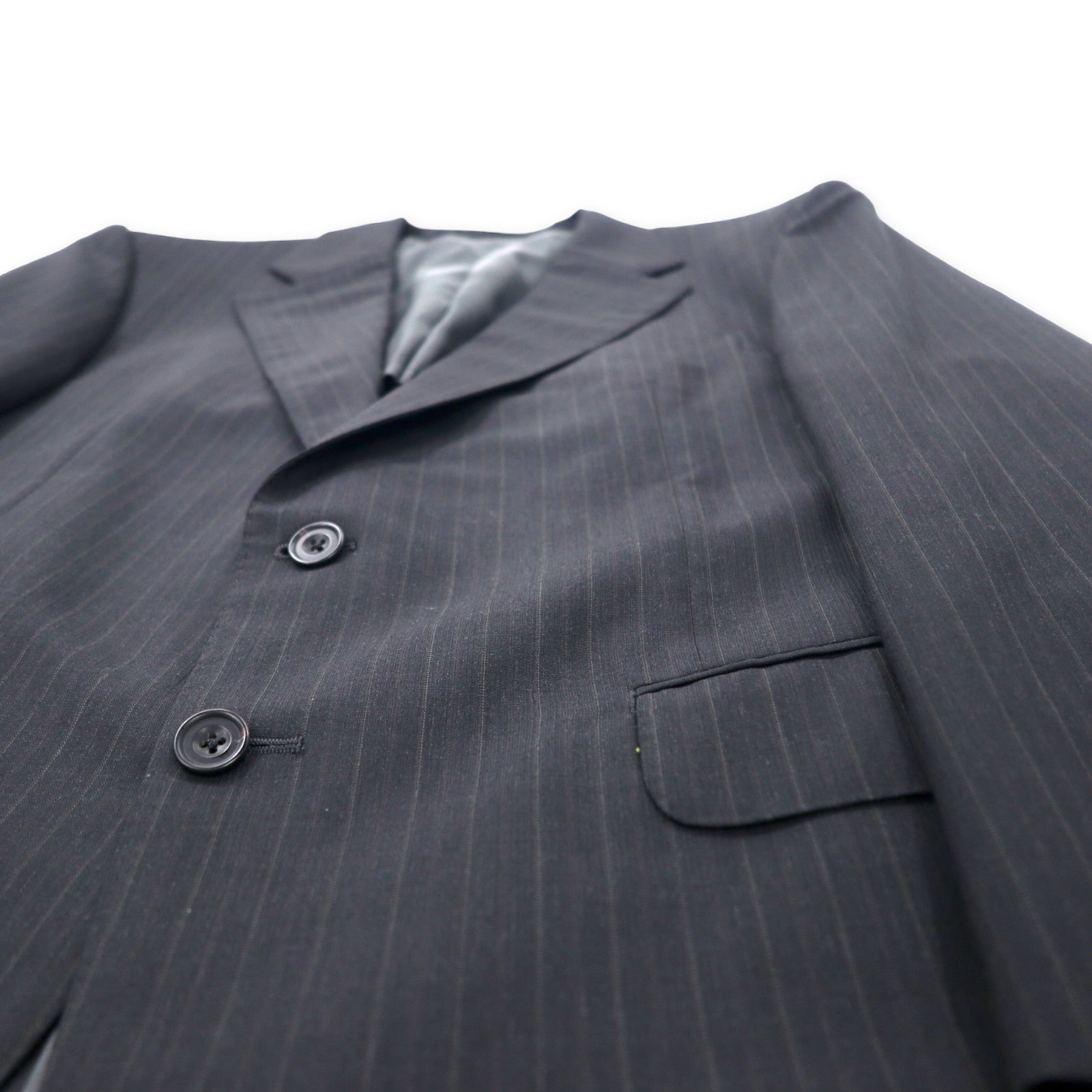 Burberrys Completo Due Pezzi 2B Grigio Gessato Lana Mohair Misto Made in Japan