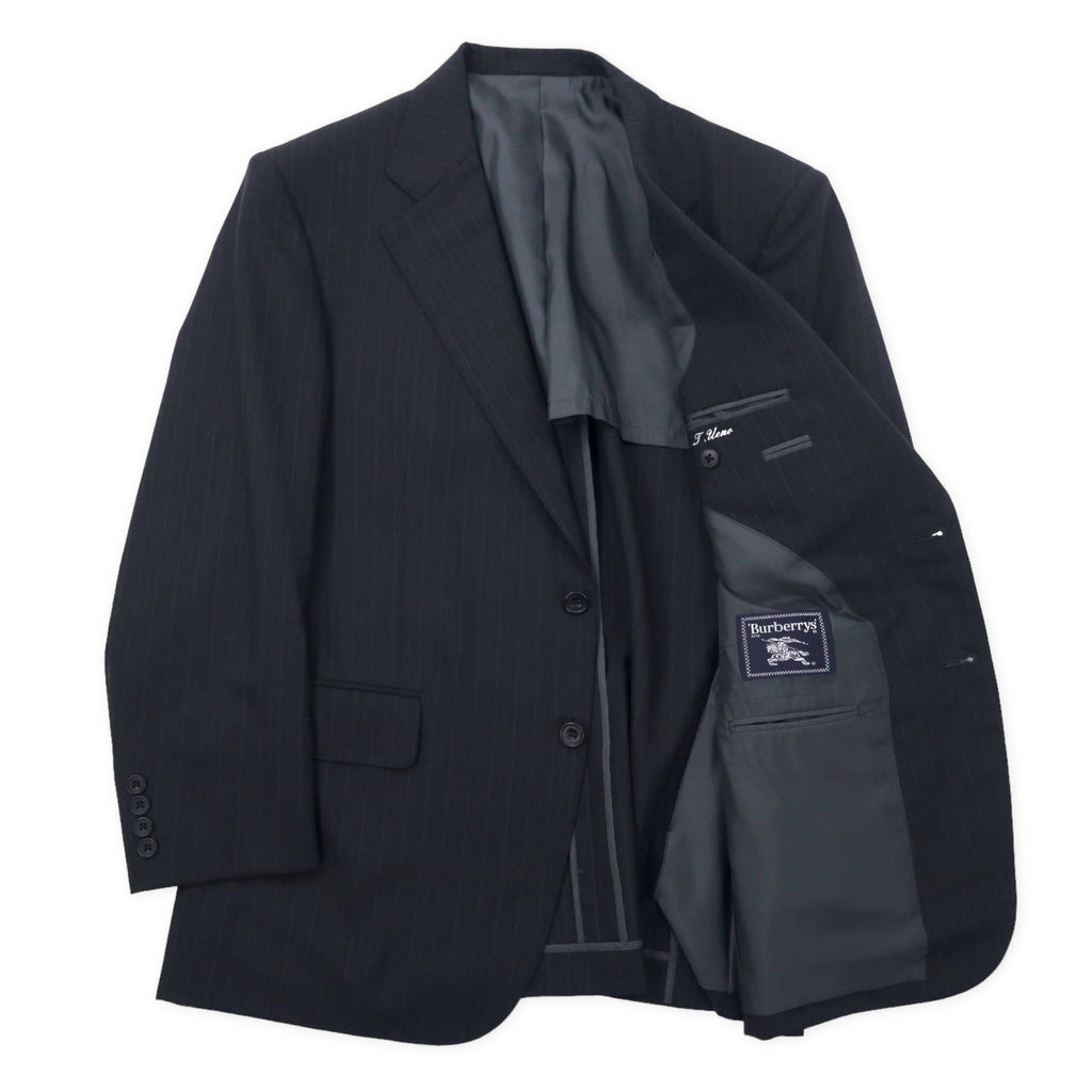 Burberrys Completo Due Pezzi 2B Grigio Gessato Lana Mohair Misto Made in Japan