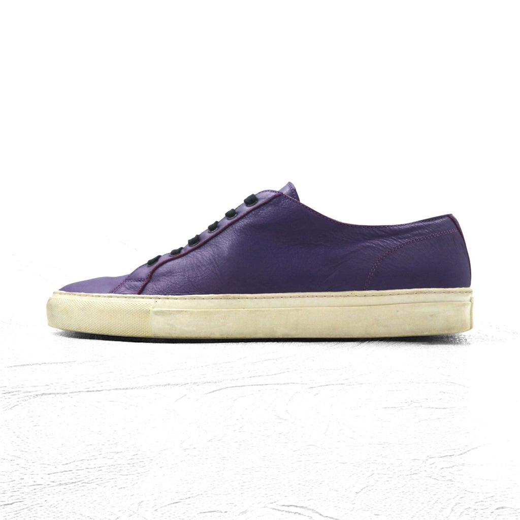 Y's YOHJI YAMAMOTO レザー スニーカー 28-28.5cm パープル