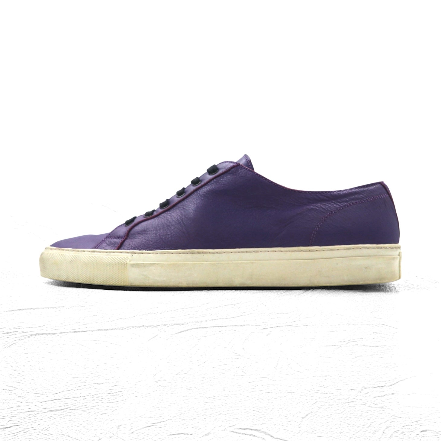 Y's YOHJI YAMAMOTO レザー スニーカー 28-28.5cm パープル