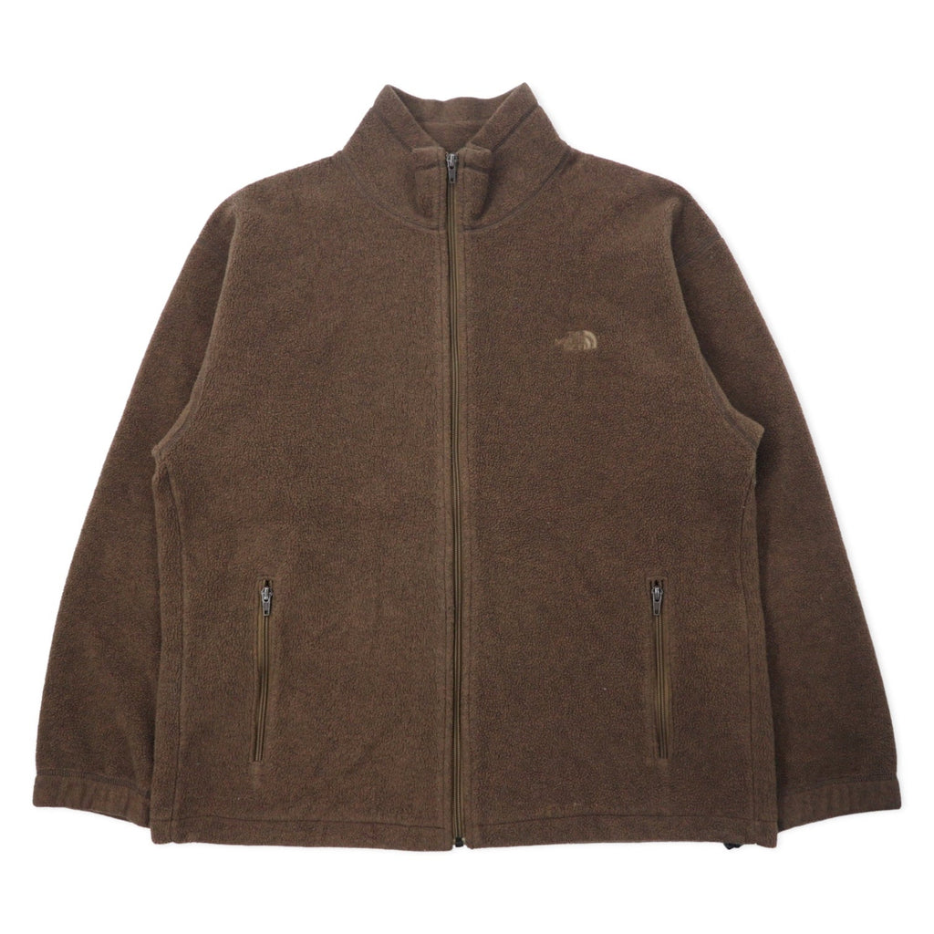 THE NORTH FACE Giacca in pile full-zip POLARTEC L marrone poliestere NA-3961 Made in Japan