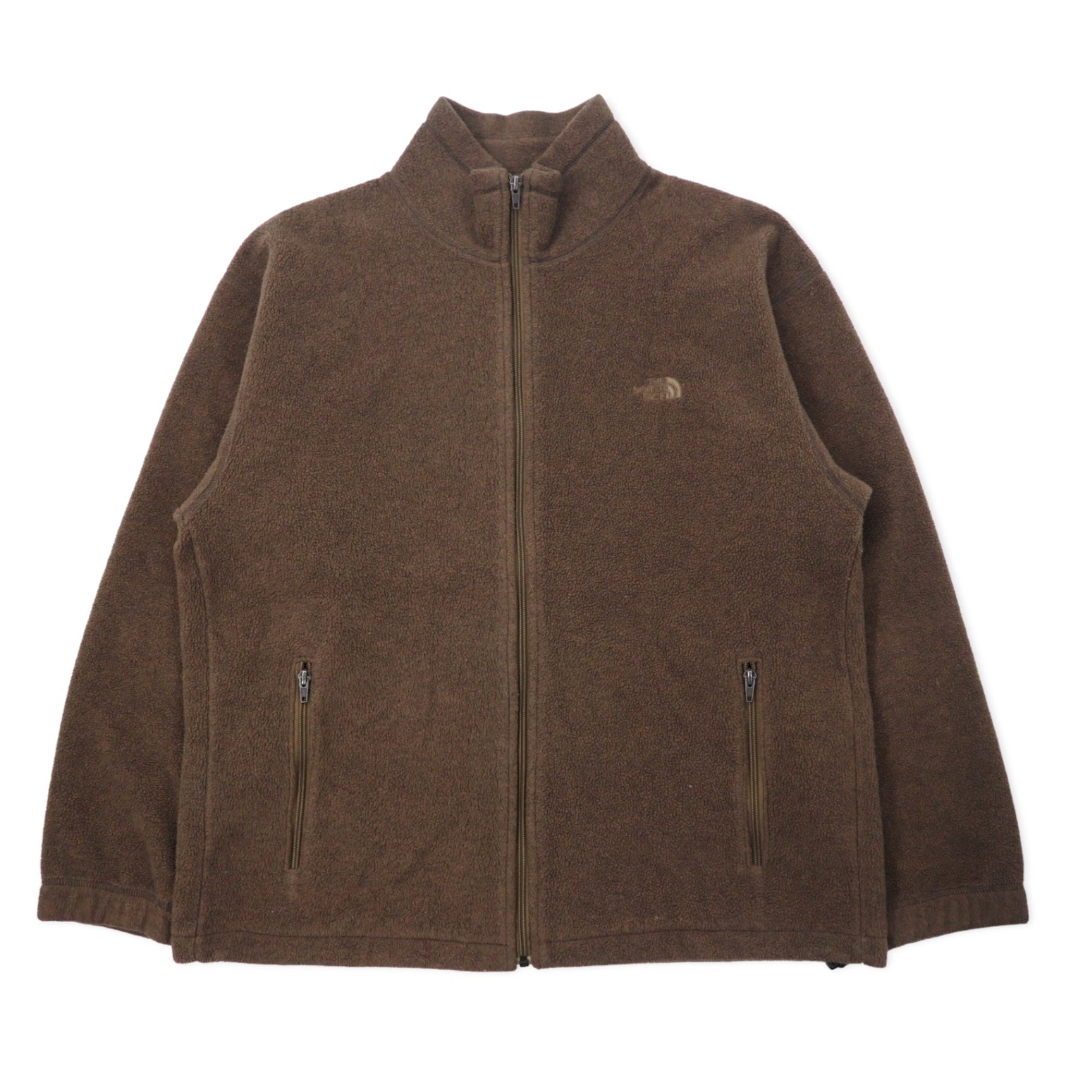 THE NORTH FACE Giacca in pile full-zip POLARTEC L marrone poliestere NA-3961 Made in Japan