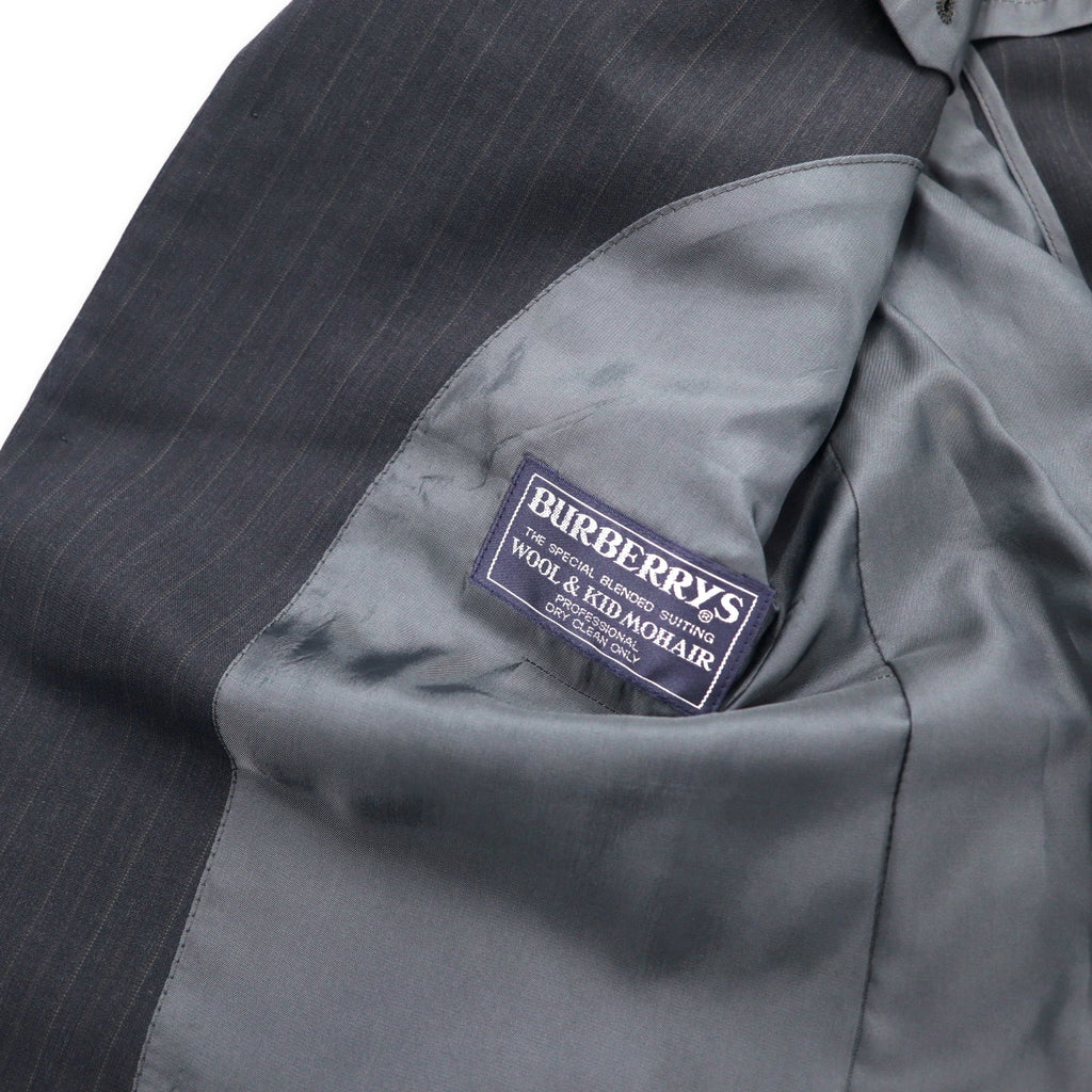 Burberrys Completo Due Pezzi 2B Grigio Gessato Lana Mohair Misto Made in Japan