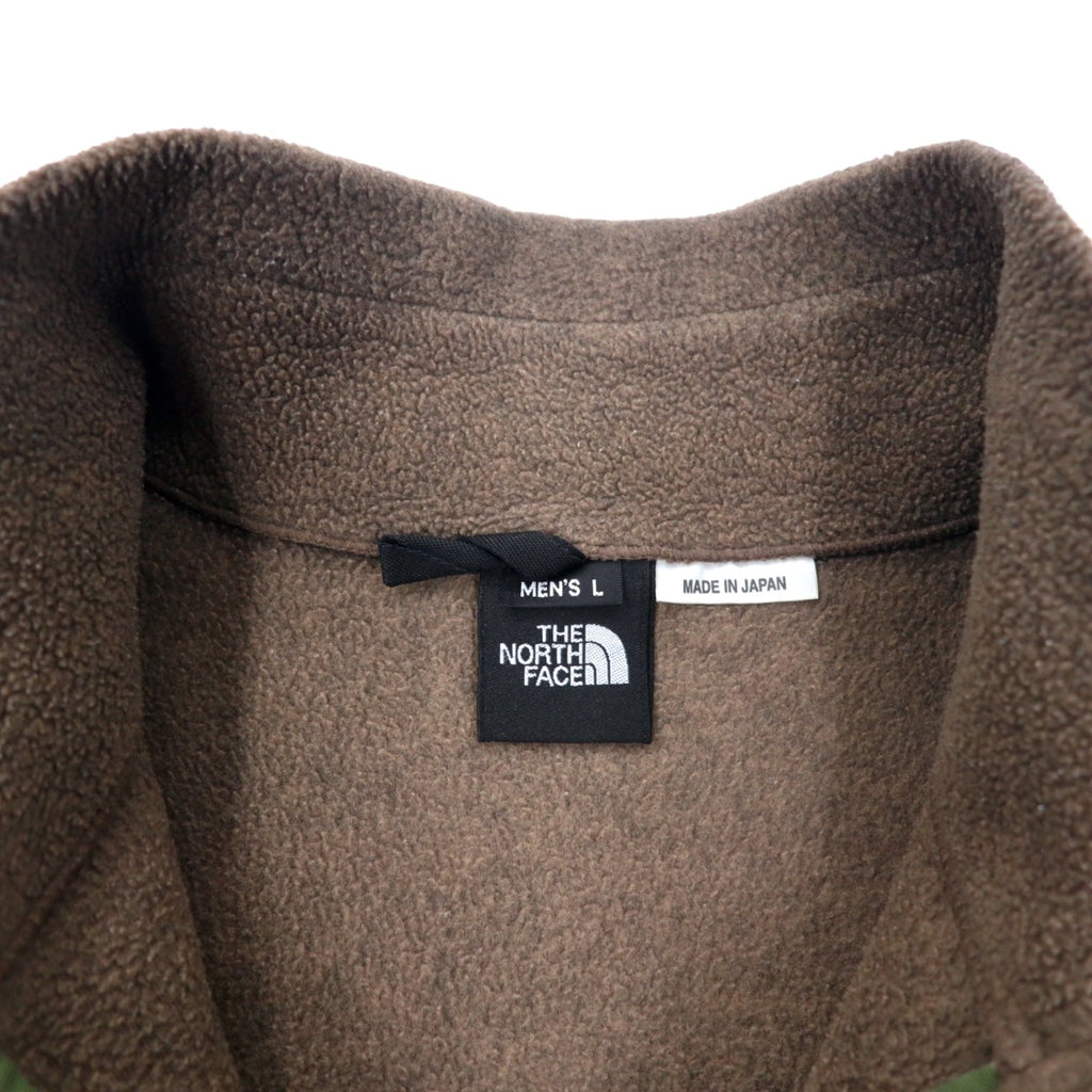 THE NORTH FACE Giacca in pile full-zip POLARTEC L marrone poliestere NA-3961 Made in Japan