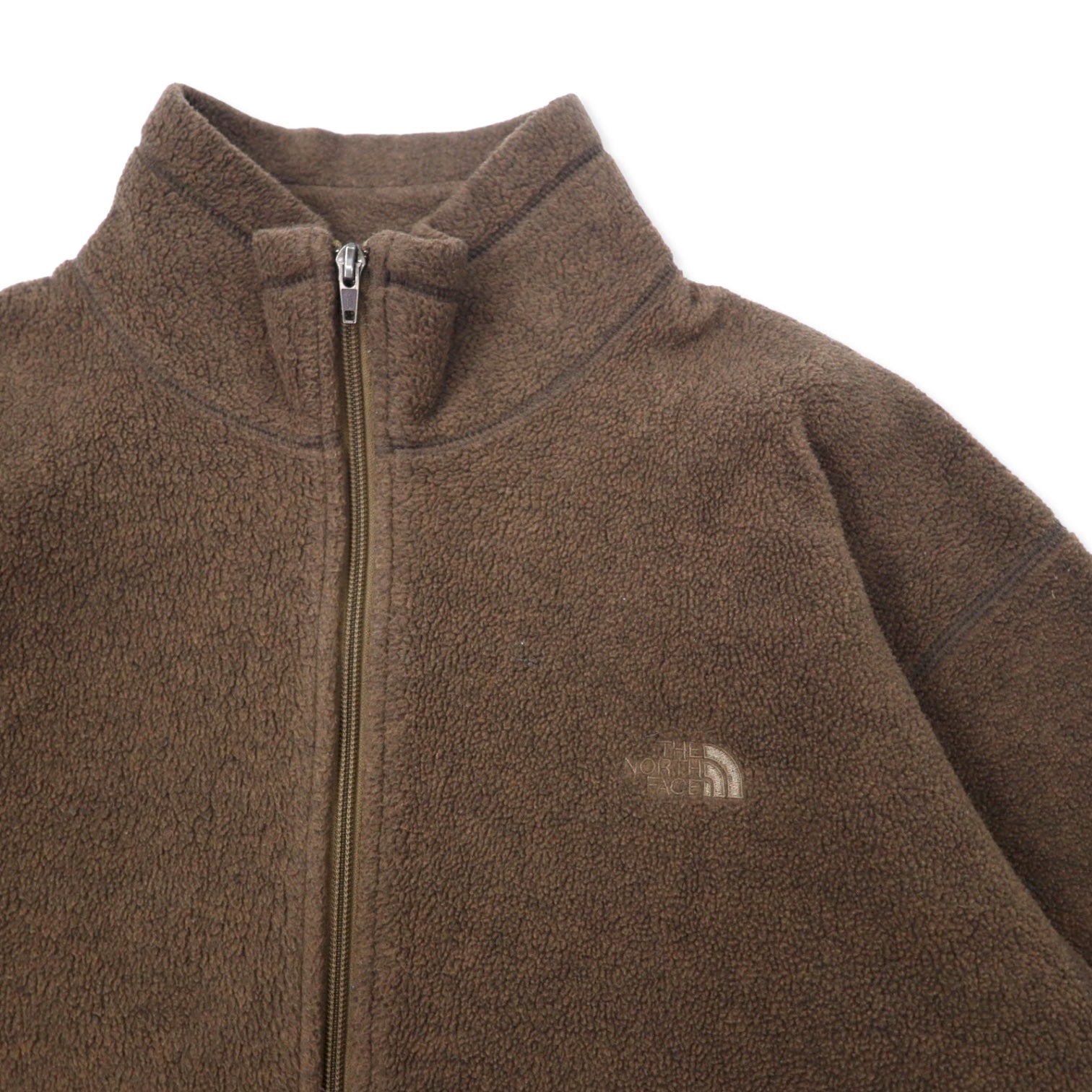 THE NORTH FACE Giacca in pile full-zip POLARTEC L marrone poliestere NA-3961 Made in Japan