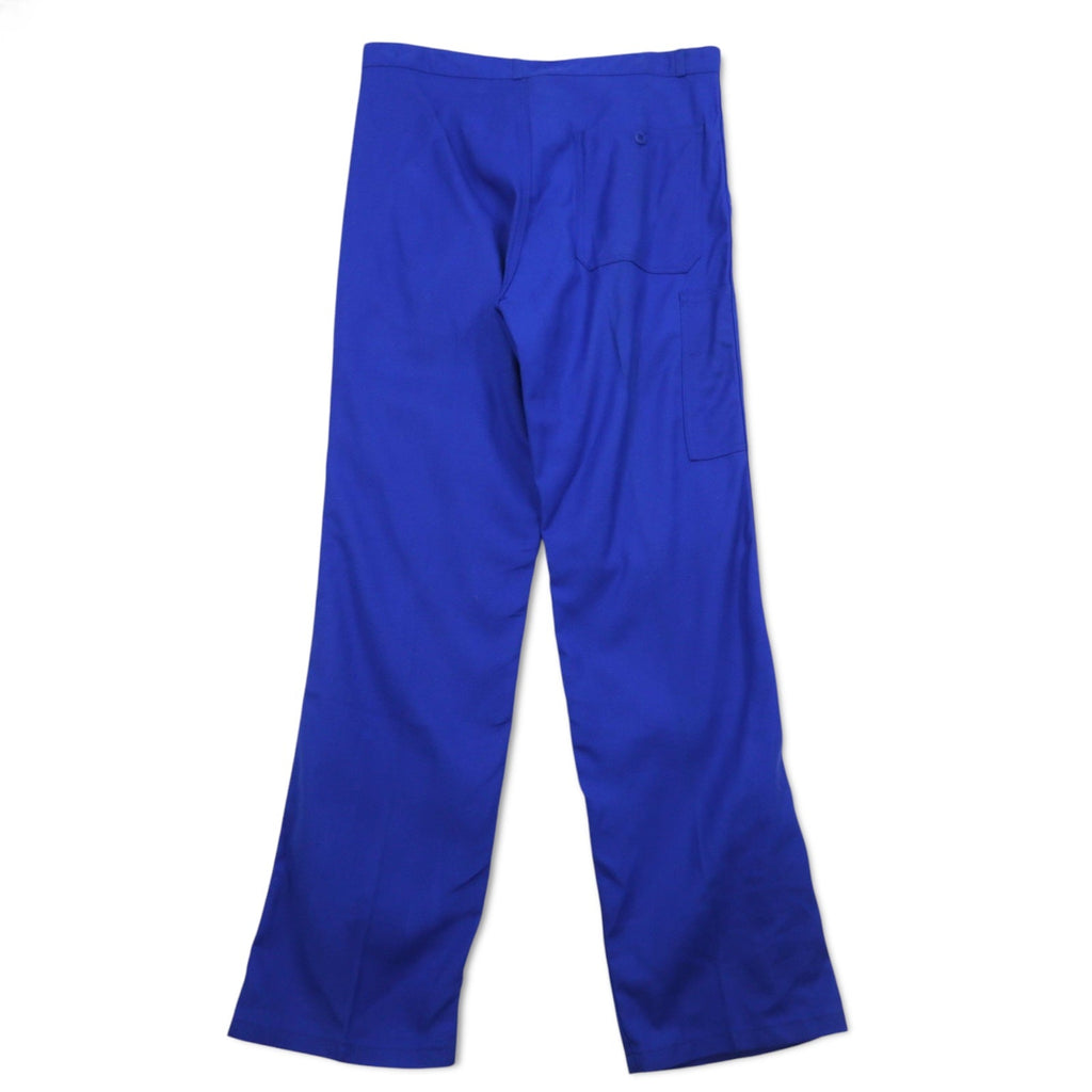 DEADSTOCK SANFOR French Work Pants Pantaloni Chino con Pinces da Lavoro Francese XL Blu Cotone Pieghe Centrali Deadstock Articolo Nuovo
