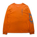 JORDAN BRAND ( NIKE ) T-shirt a maniche lunghe Long Sleeve Taglia L Arancione Numerazione Stampa riflettente BQ5533-850