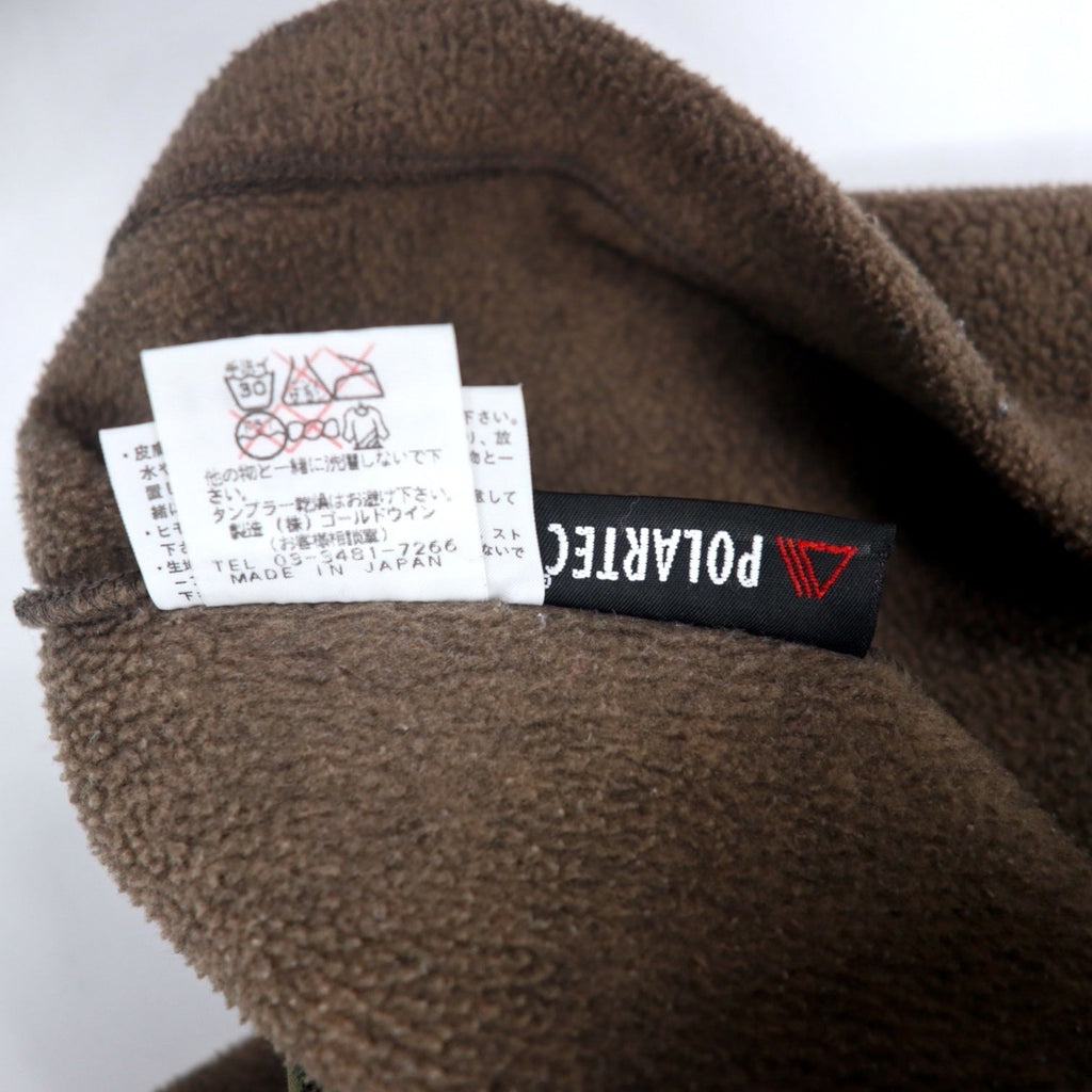 THE NORTH FACE Giacca in pile full-zip POLARTEC L marrone poliestere NA-3961 Made in Japan
