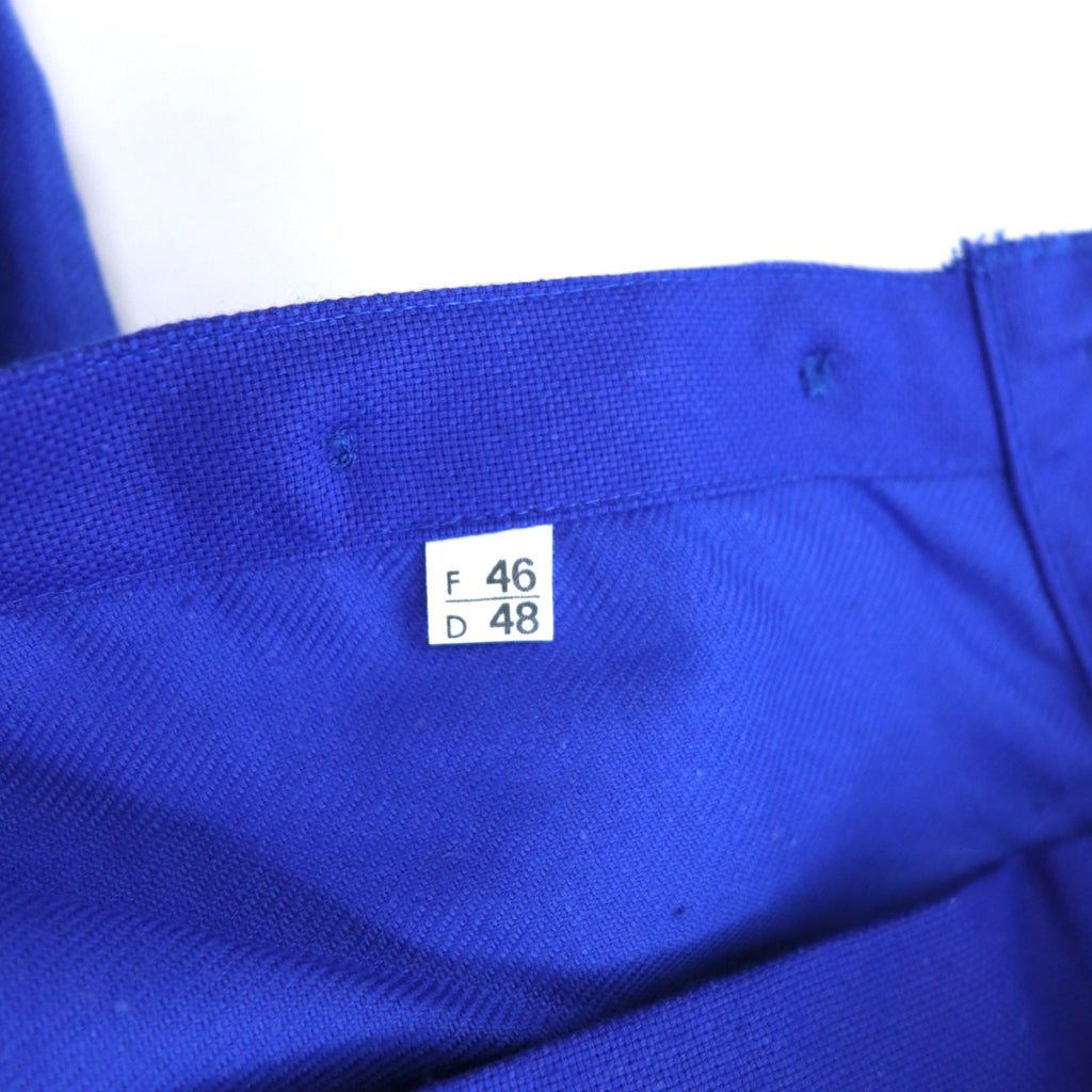 DEADSTOCK SANFOR French Work Pants Pantaloni Chino con Pinces da Lavoro Francese XL Blu Cotone Pieghe Centrali Deadstock Articolo Nuovo