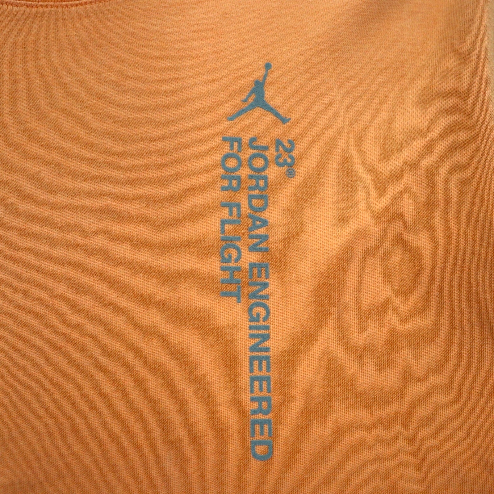 JORDAN BRAND ( NIKE ) T-shirt a maniche lunghe Long Sleeve Taglia L Arancione Numerazione Stampa riflettente BQ5533-850
