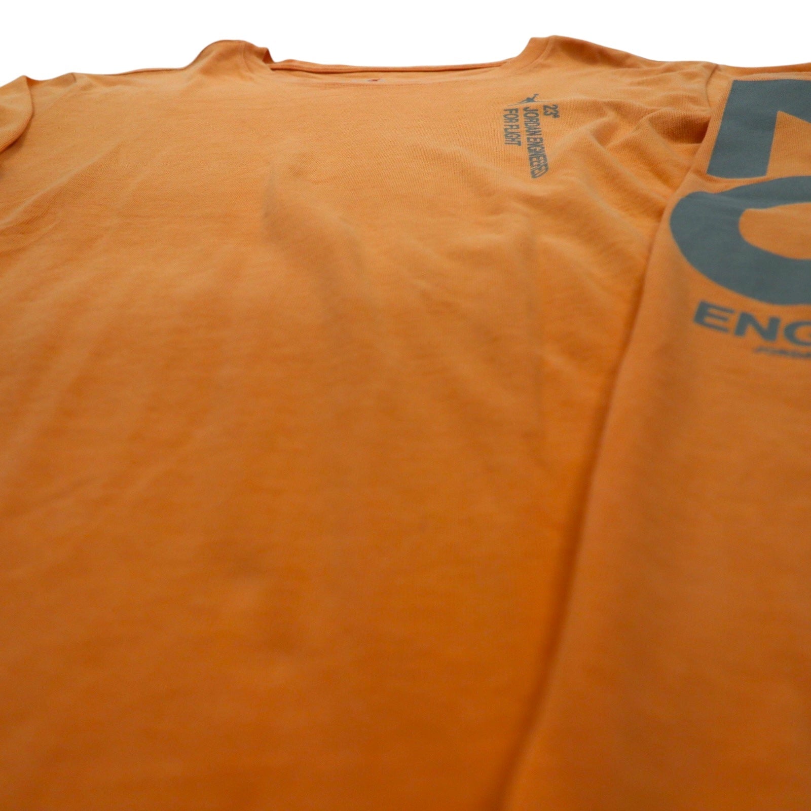JORDAN BRAND ( NIKE ) T-shirt a maniche lunghe Long Sleeve Taglia L Arancione Numerazione Stampa riflettente BQ5533-850